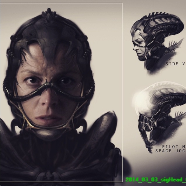 Ripley Space Jockey Suit (Concept Art) (Alien 5 Image Gallery)