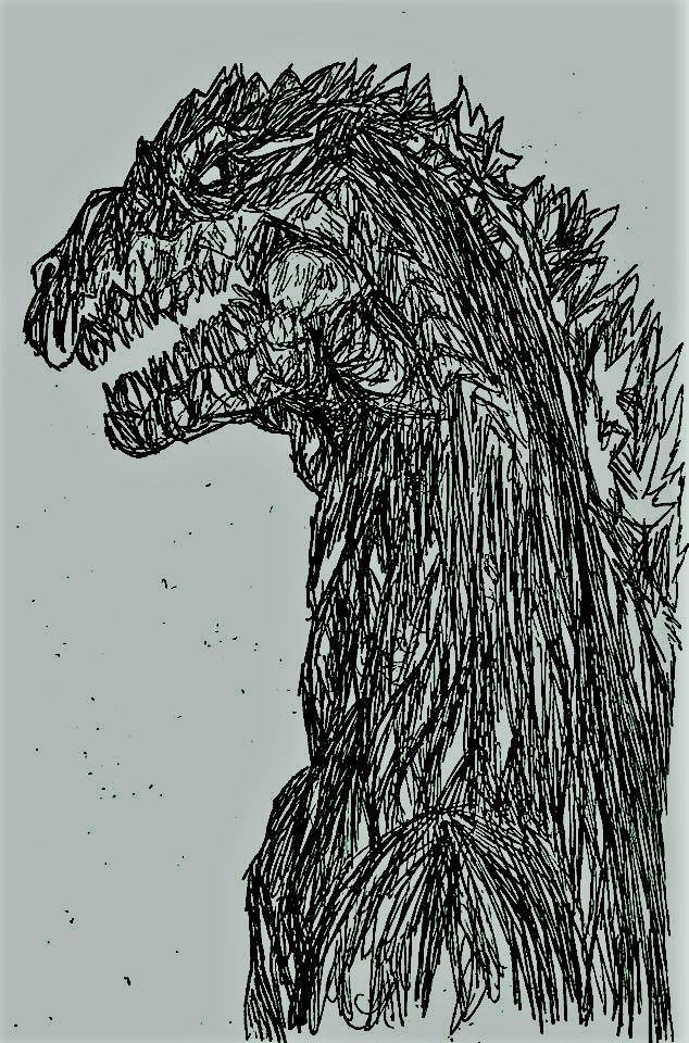 Matt Frank releases Godzilla Resurgence new ShinGojira sketch  Shin Gojira Forum