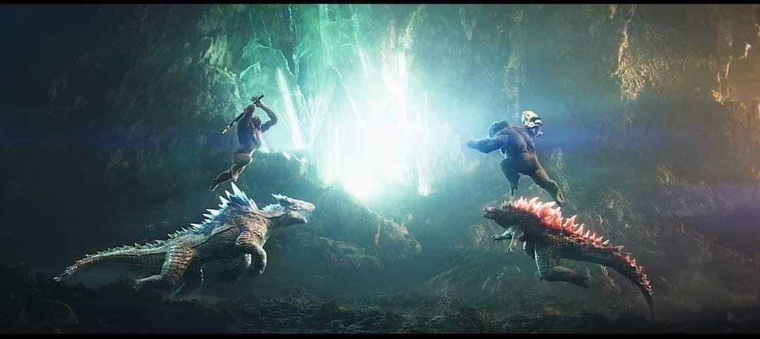 Skar King + Shimo vs. Kong + Godzilla