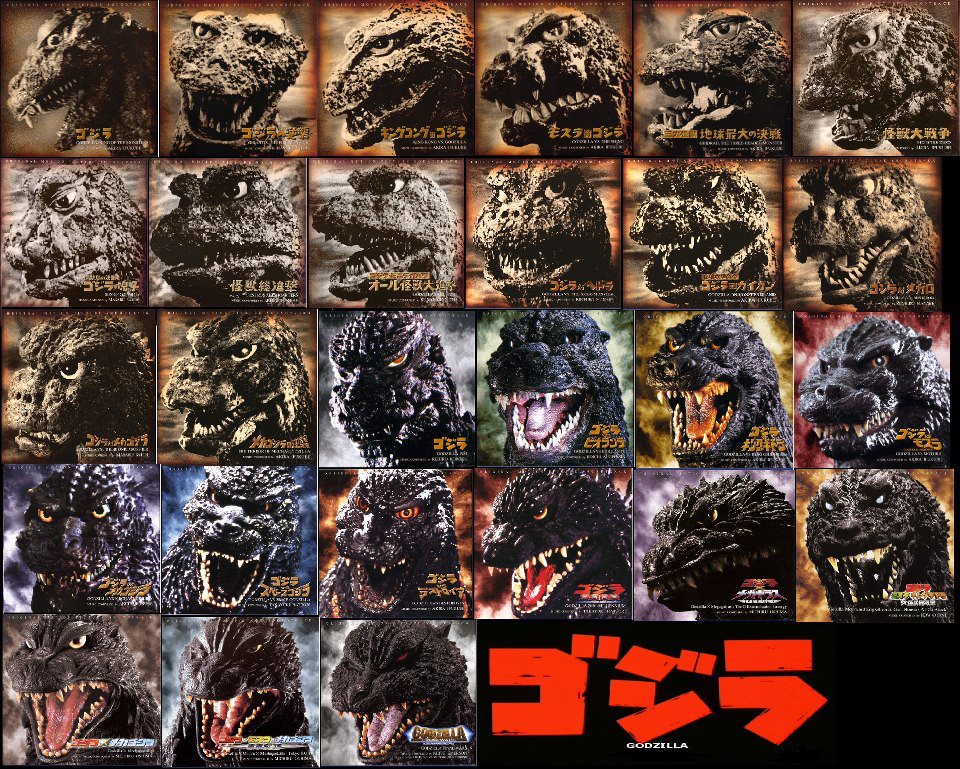 Different Versions of Godzilla