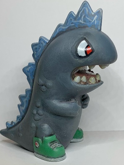 Hand painted one of a kind Godzilla-ish tokidoki kaiju figure on Ebay