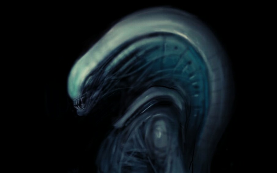 Interesting Alien / Prometheus inspired artwork by Carlos Huante...