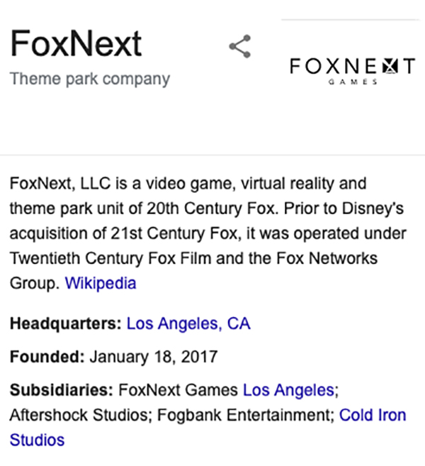 Disney Sells FoxNext to Scopely