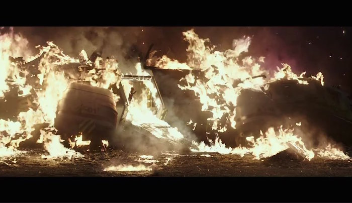 It's the dropship that explodes?