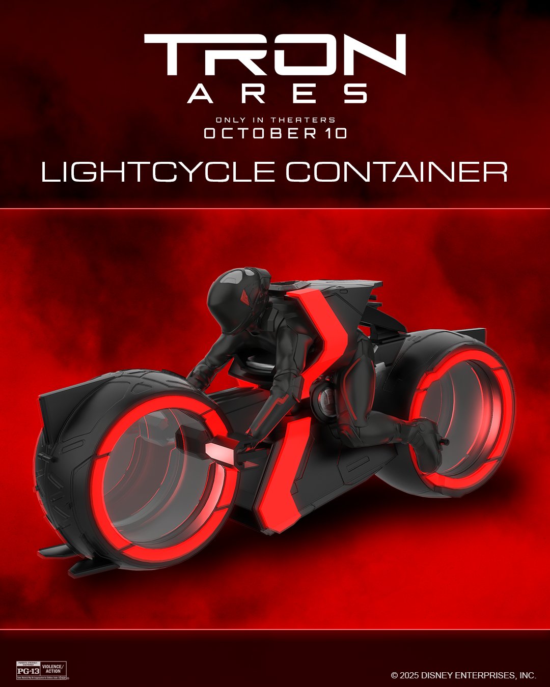 Image for This is a Tron: Ares Lightcycle popcorn bucket – where to get yours!