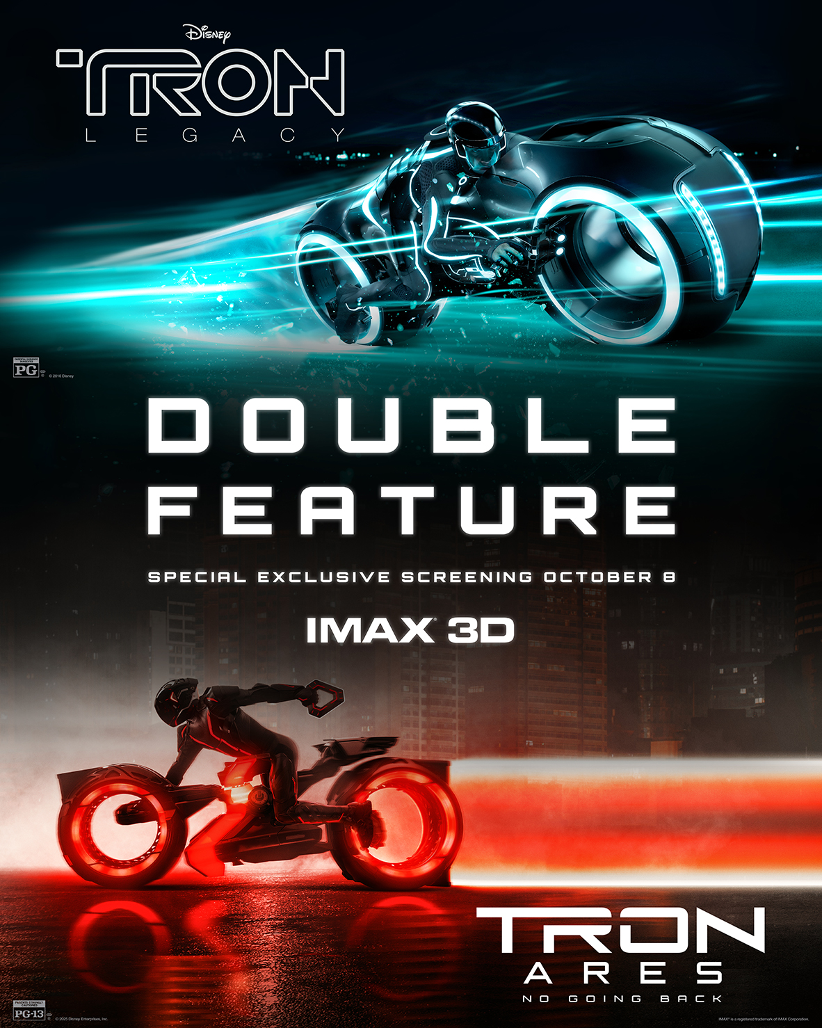 Image for See Tron: Ares EARLY with Tron: Legacy in a special IMAX double feature event!