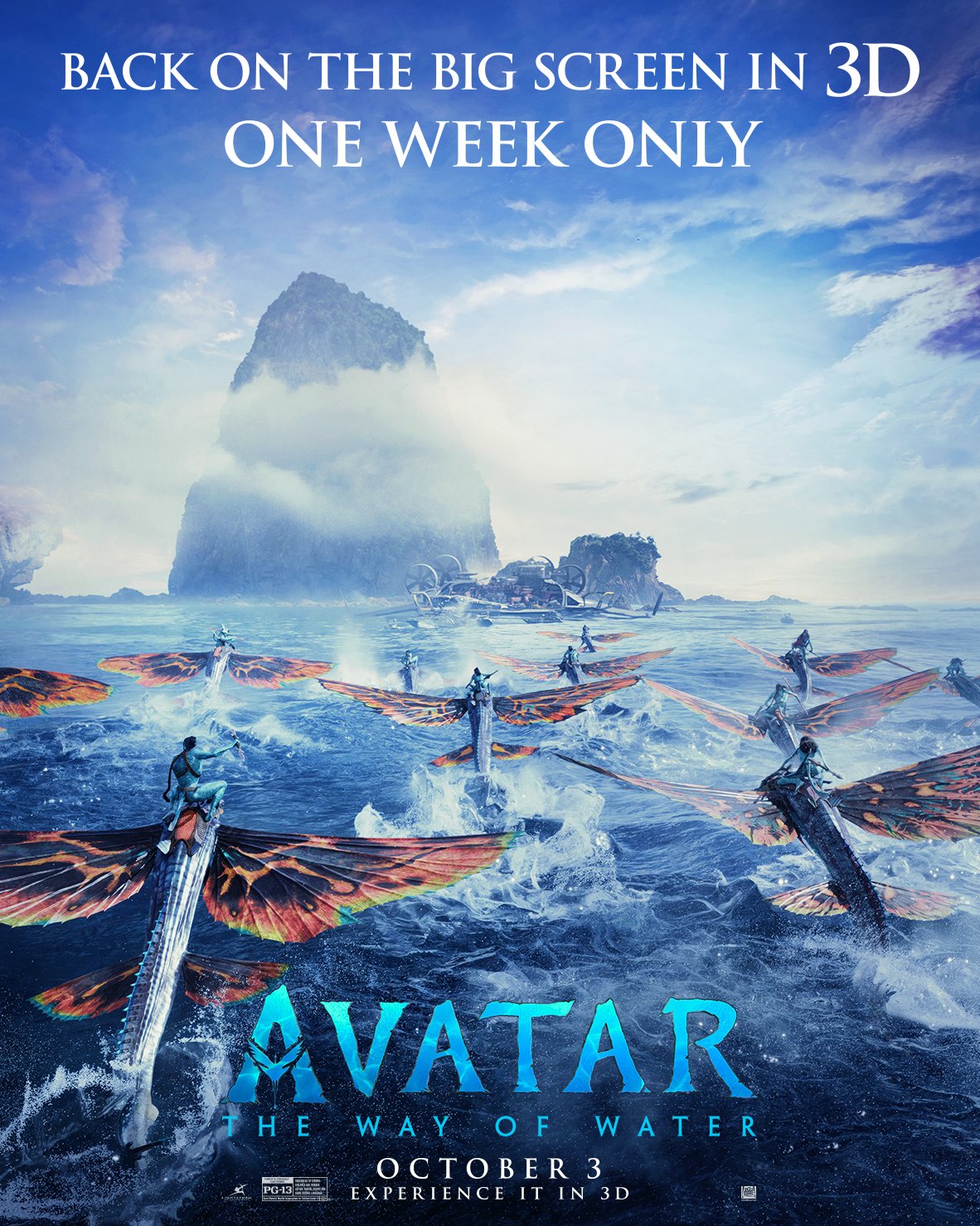 Image for Avatar: The Way of Water is coming back to theatres for one week!