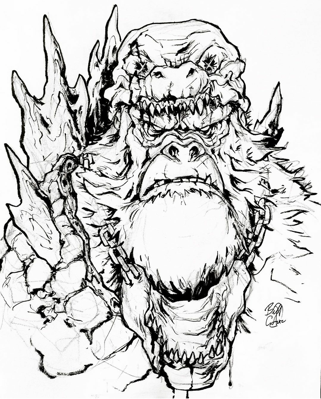 How To Draw Godzilla Vs Kong 2021