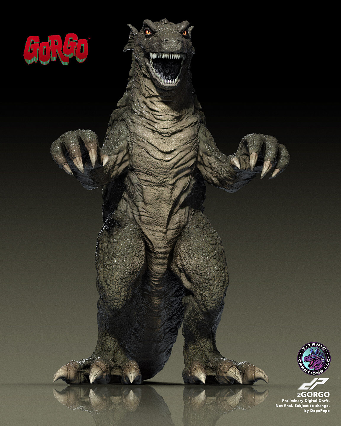 First ever GORGO Monster figure enters production!