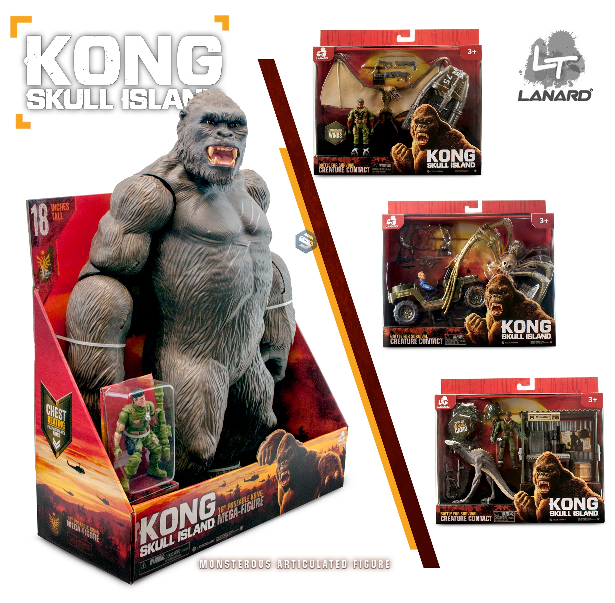 High Quality Kong Skull Island Toy Images Kong Skull Island