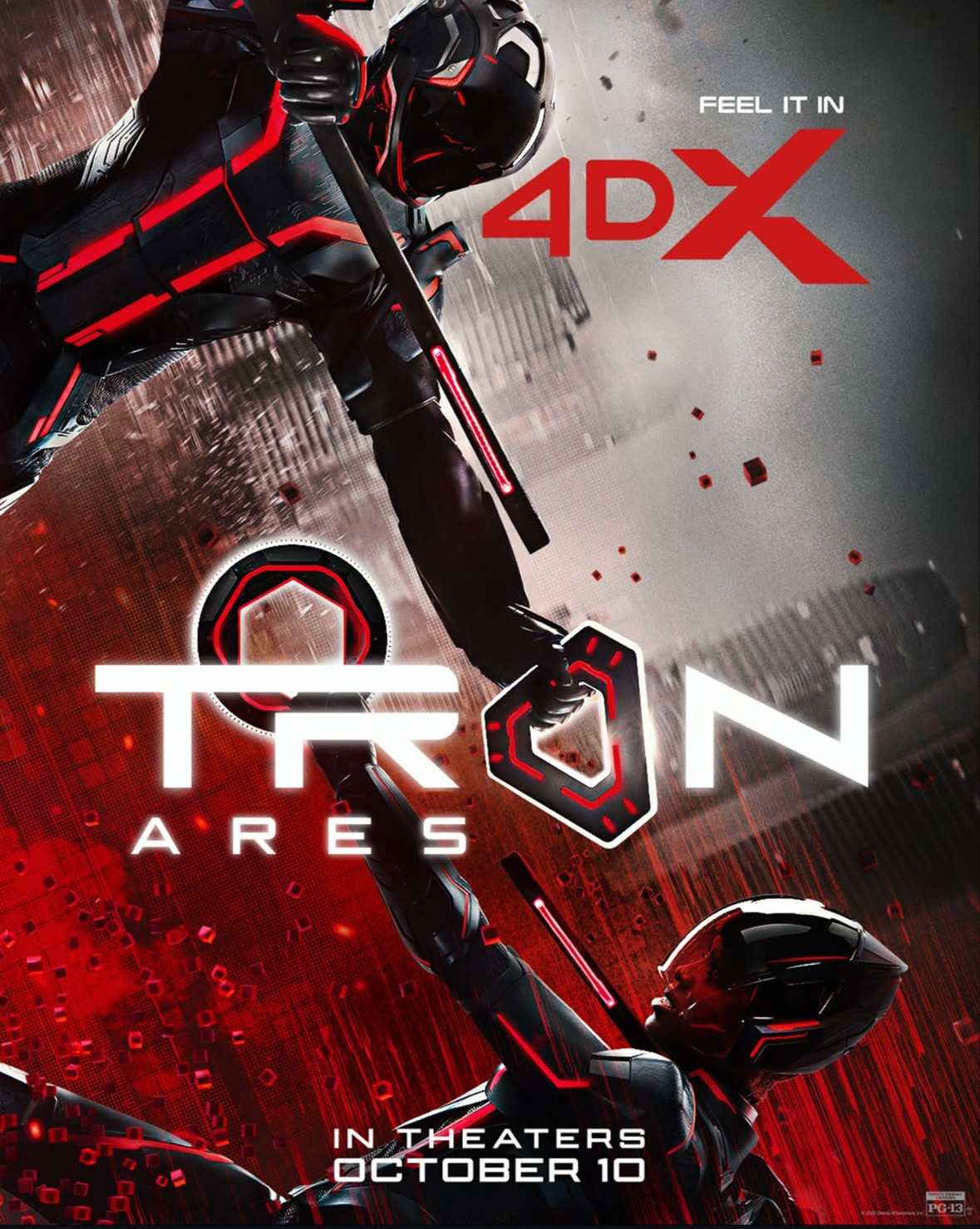 Image for Movie theater chains debut a variety of new Tron: Ares posters!