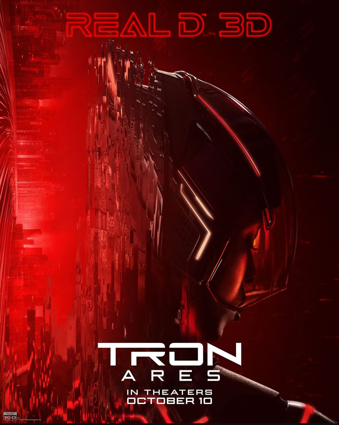 Image for Movie theater chains debut a variety of new Tron: Ares posters!