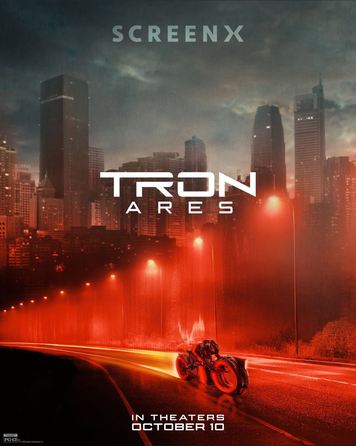 Image for Movie theater chains debut a variety of new Tron: Ares posters!